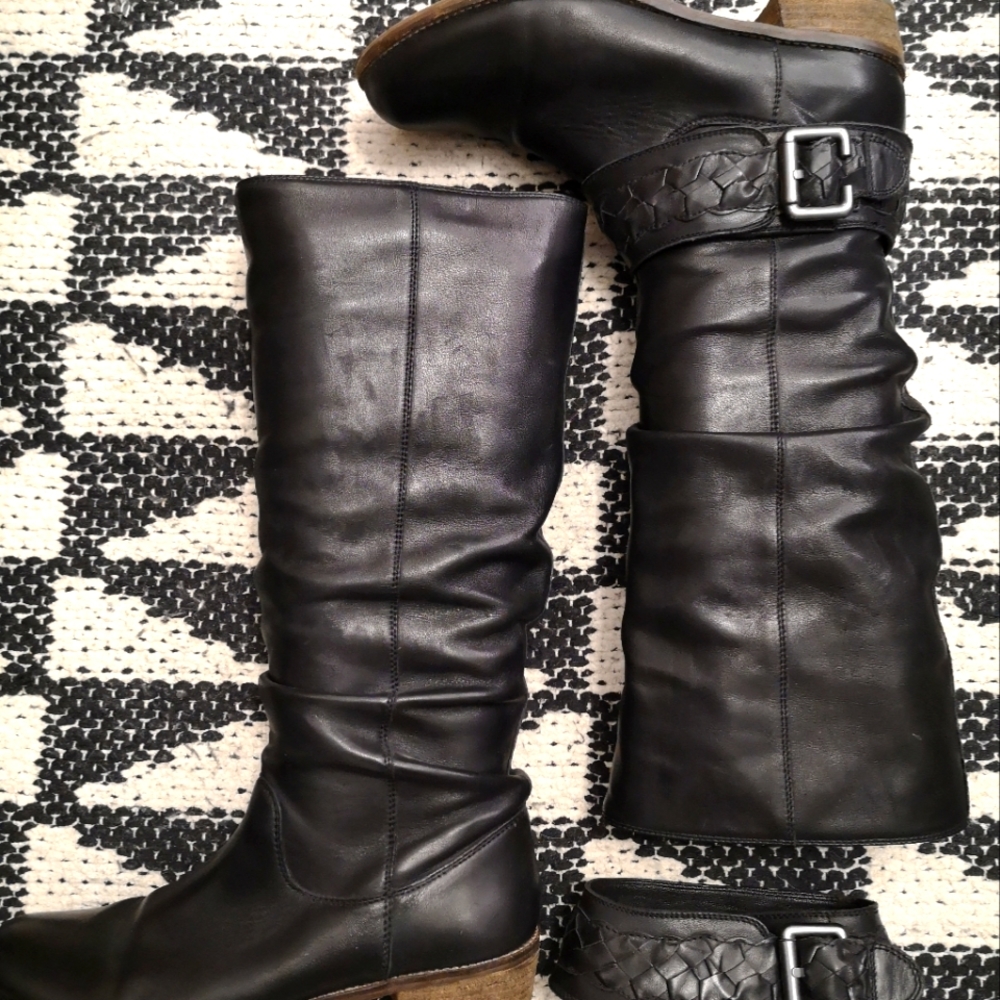 Modern Motorcycle Inspired Leather Boots